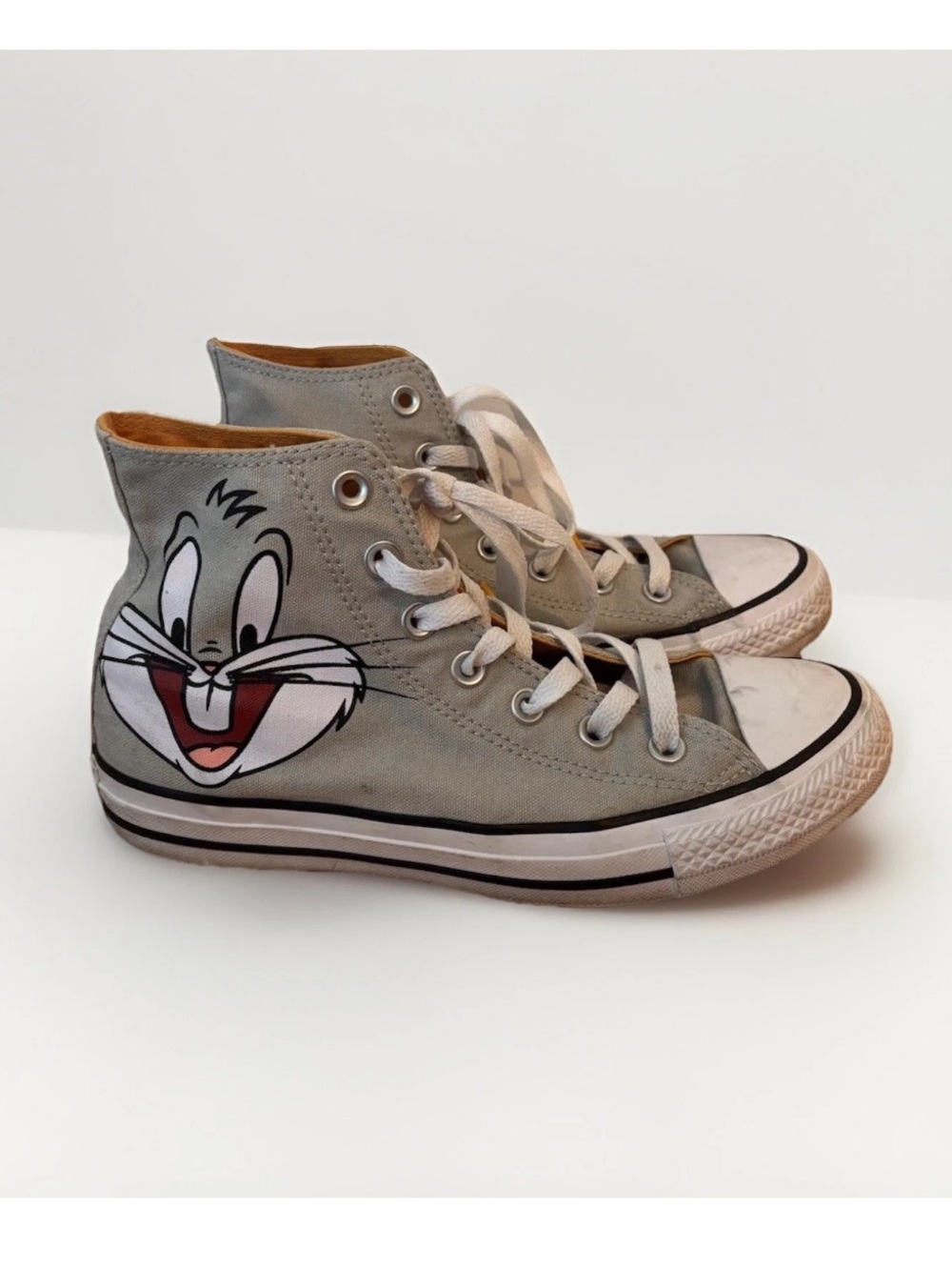 Converse x Looney Tunes Bugs Bunny Chuck Taylor High Top Gray Mens 5 W7